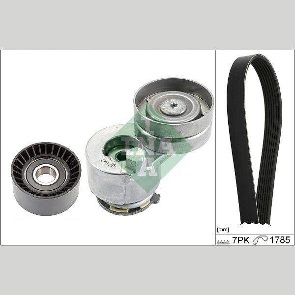 INA 529045310 V-Ribbed Belt Set