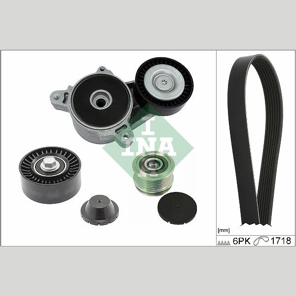 INA 529051520 V-Ribbed Belt Set