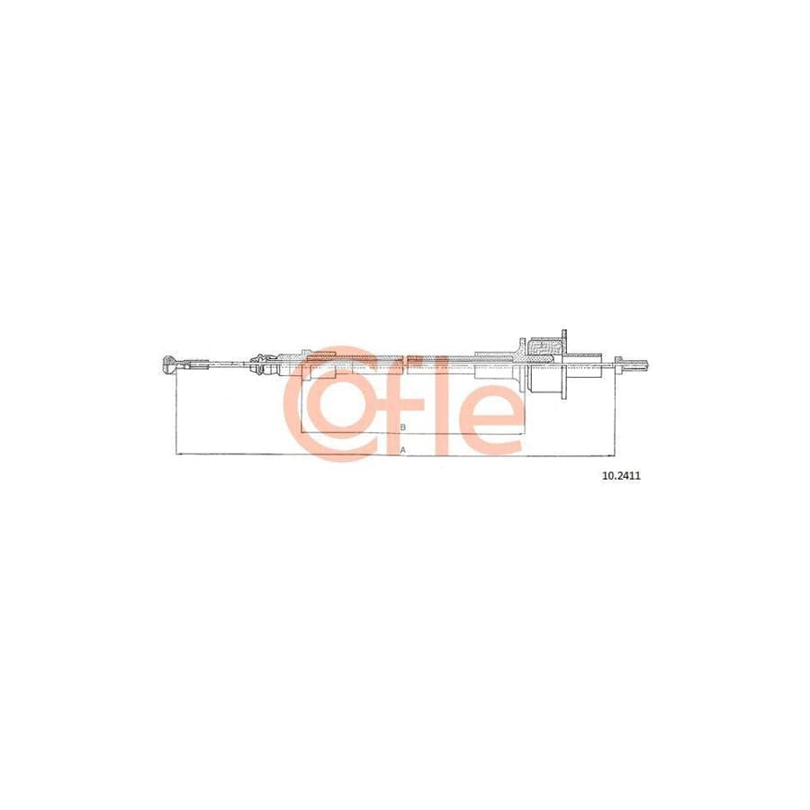 Cofle 10.2411 Clutch Cable for Ford Fiesta