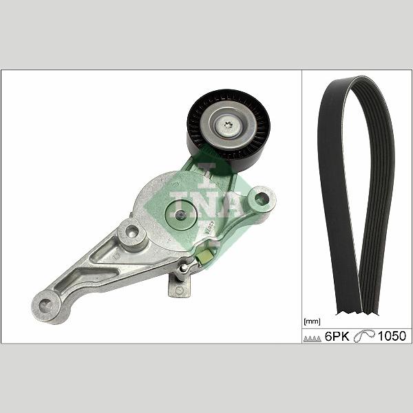 INA 529046910 V-Ribbed Belt Set