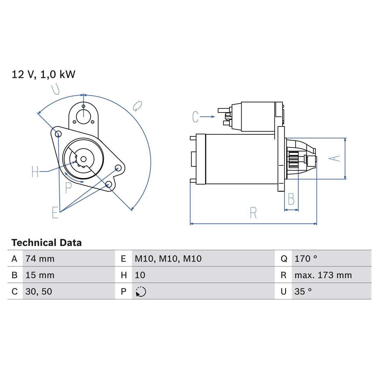 BOSCH 0986025290 Starter