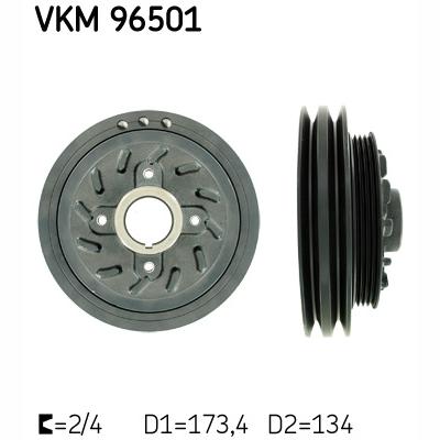 SKF VKM96501 Crankshaft Belt Pulley
