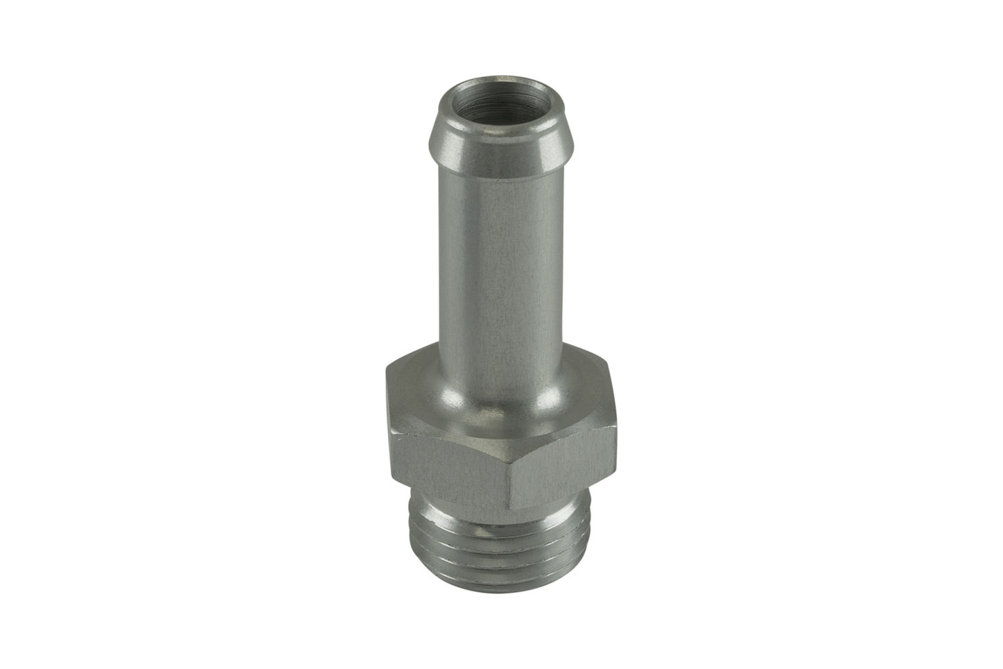 Fitting 10mm / 3/8 Hose End to -6 AN ORB Male Straight - Silver | ML Performance Car Parts