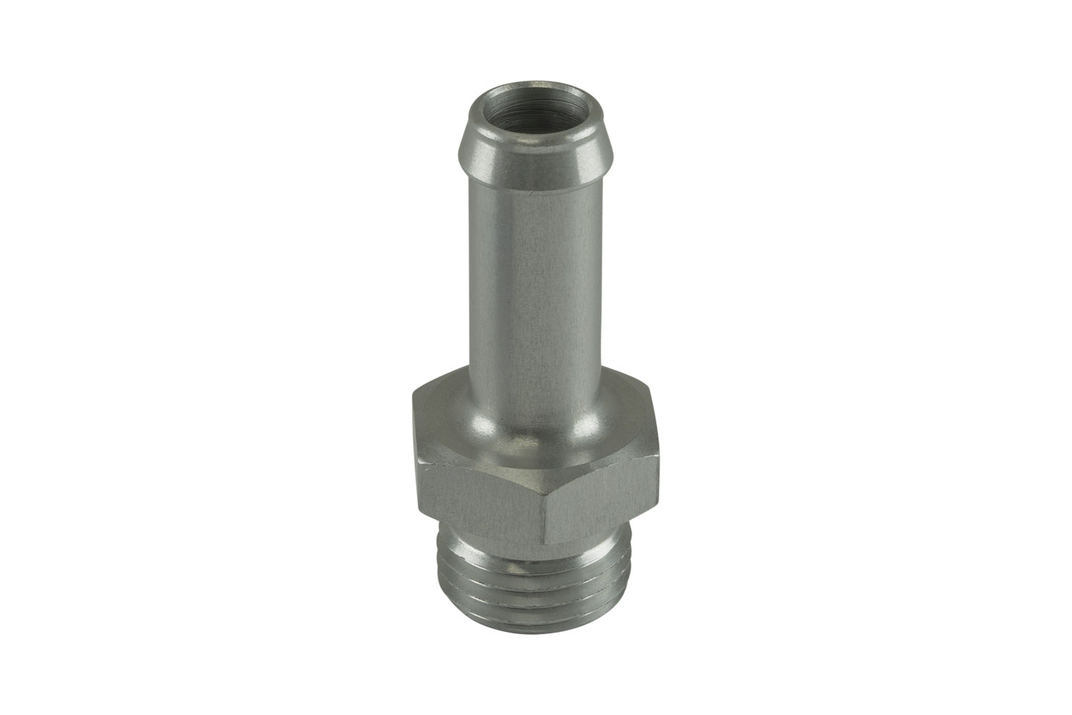 Fitting 10mm / 3/8 Hose End to -6 AN ORB Male Straight - Silver | ML Performance Car Parts