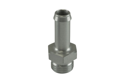 Fitting 10mm / 3/8 Hose End to -6 AN ORB Male Straight - Silver | ML Performance Car Parts