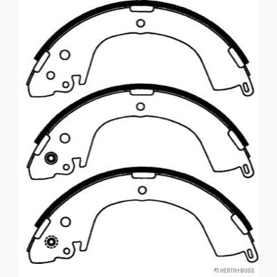 HERTH+BUSS JAKOPARTS J3505034 Brake Shoe Set