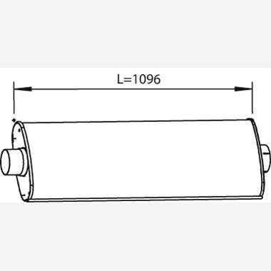 DINEX DIN28312 Centre/Rear Muffler