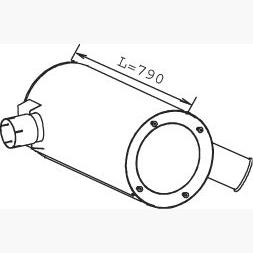 DINEX DIN28385 Centre/Rear Muffler