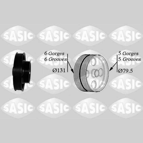 SASIC SAS2156063 Crankshaft Belt Pulley