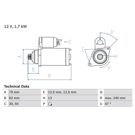 BOSCH 0986025150 Starter