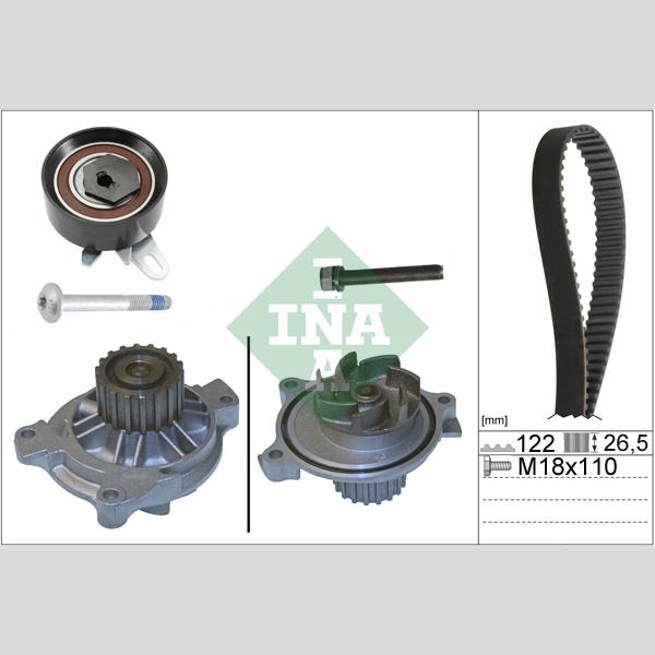 INA 530017531 Water Pump & Timing Belt Kit