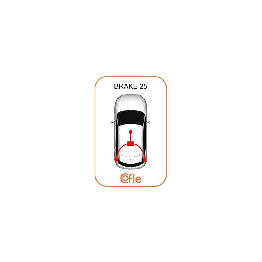Cofle 11.5843 Hand Brake Cable for Opel Meriva B (S10)
