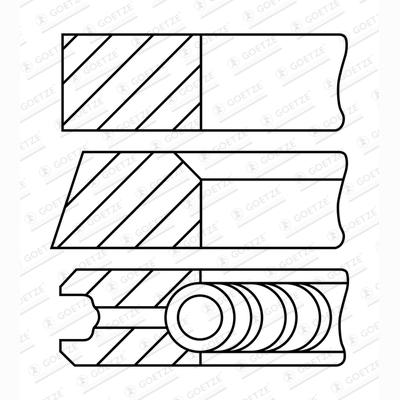 GOETZE 08-782906-00 Piston Ring Kit