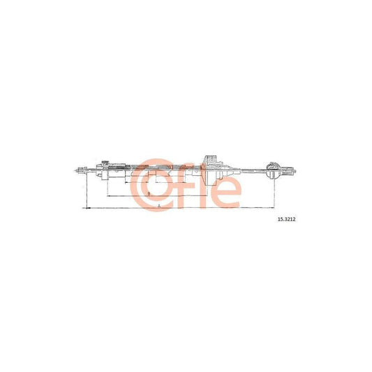 Cofle 15.3212 Clutch Cable for Renault Clio I Hatchback