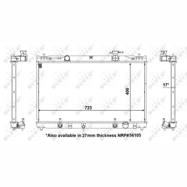 NRF NRF53587 Engine Radiator