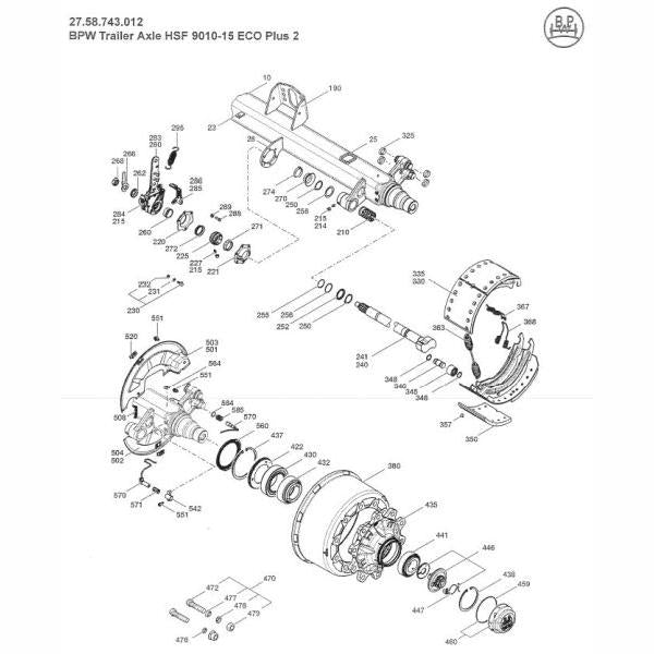 ROULUNDS RL212500A8 Drum Brake Brake Lining