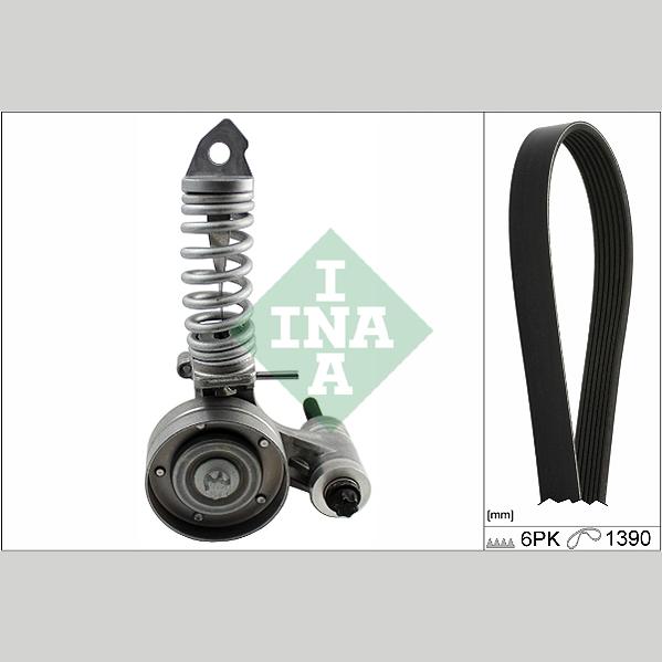 INA 529032510 V-Ribbed Belt Set
