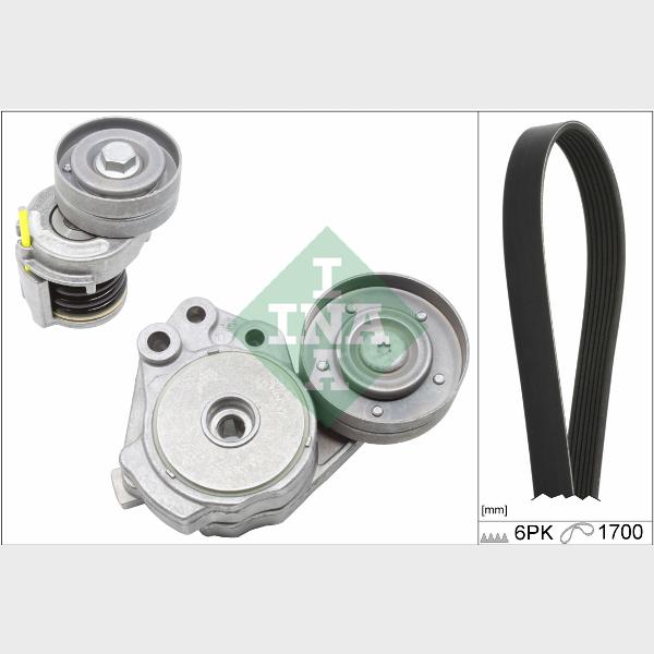 INA 529034210 V-Ribbed Belt Set
