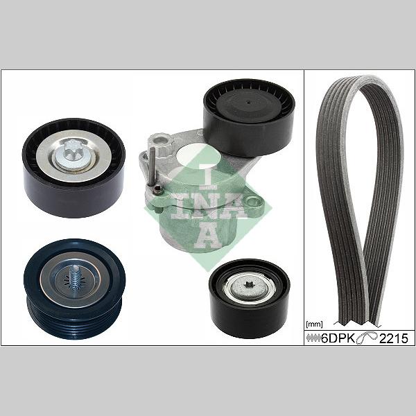 INA 529052910 V-Ribbed Belt Set