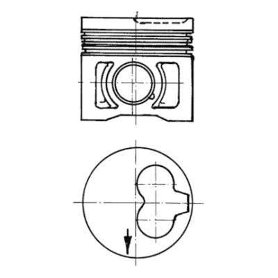KOLBENSCHMIDT 91386610 Piston