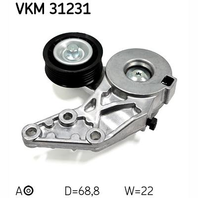SKF VKM31231 V-Ribbed Belt Tensioner Pulley
