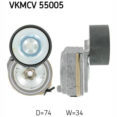 SKF VKMCV55005 V-Ribbed Belt Tensioner Pulley