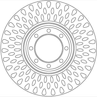 TRW MOTO DF6688S Brake Disc