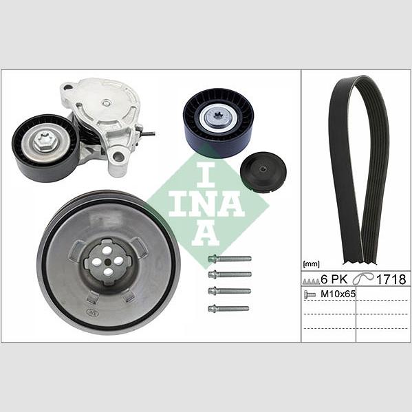 INA 529024310 V-Ribbed Belt Set