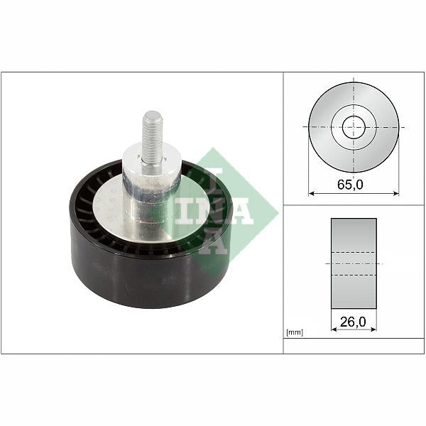 INA 532090810 V-Ribbed Belt Deflection/Guide Pulley