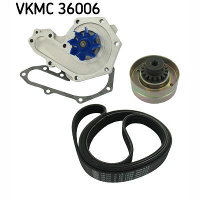 SKF VKMC36006 Water Pump + V-Ribbed Belt Kit