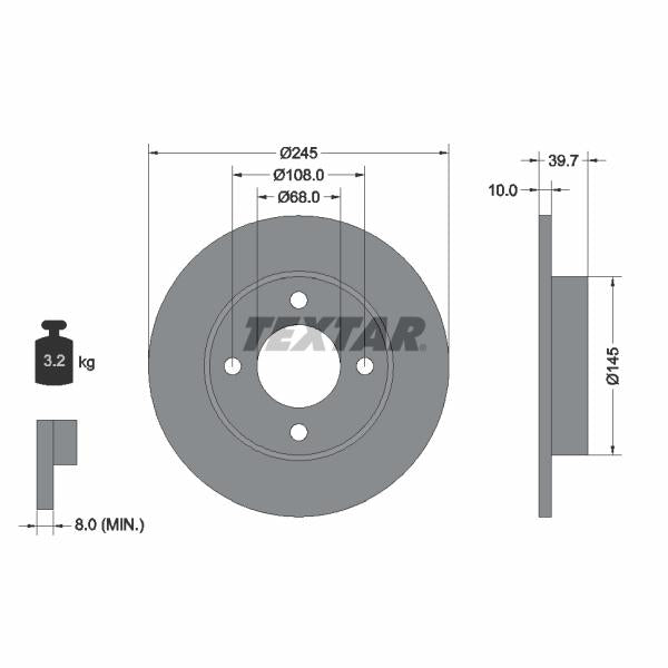 TRW MOTO ST1704 Disc Brake Caliper Repair Kit