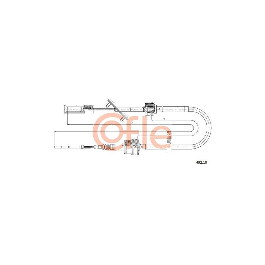 Cofle 92.492.10 Clutch Cable for Fiat Multipla (186)