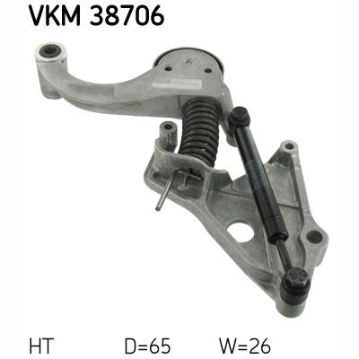 SKF VKM38706 V-Ribbed Belt Tensioner Pulley