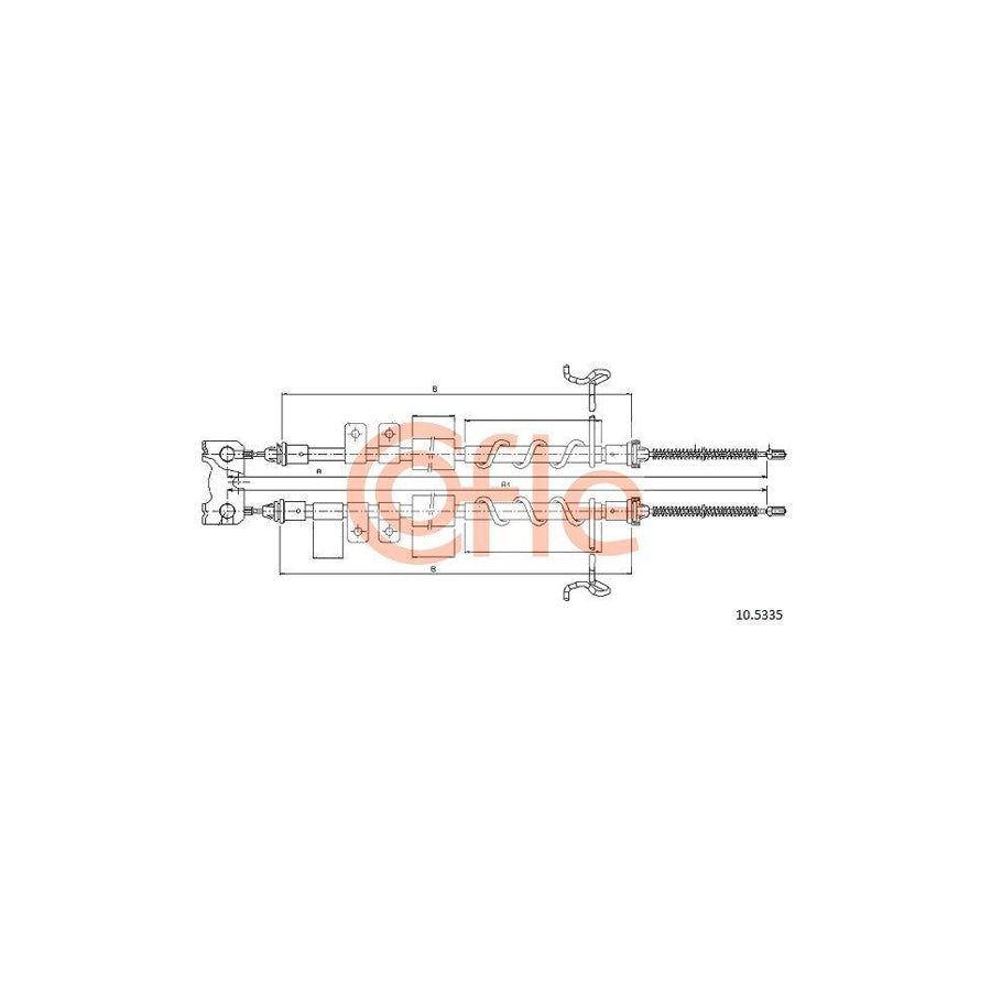Cofle 92.10.5335 Hand Brake Cable