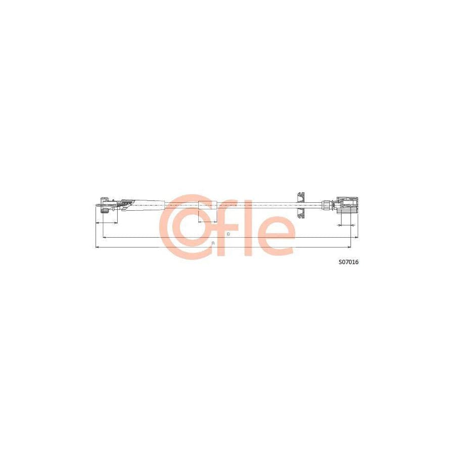 Cofle 92.S07016 Speedometer Cable for Fiat Seicento / 600 Hatchback (187)