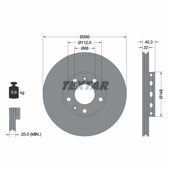 TRW MOTO S37329034 Brake Caliper Guide Bellow