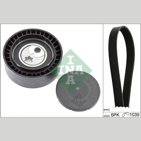 INA 529041110 V-Ribbed Belt Set