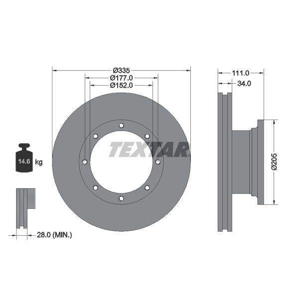 OE IVECO 7172783 Brake Disc Splash Guard