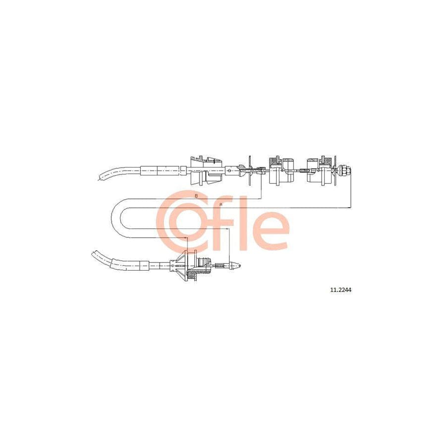 Cofle 11.2244 Clutch Cable for Citroen Xantia