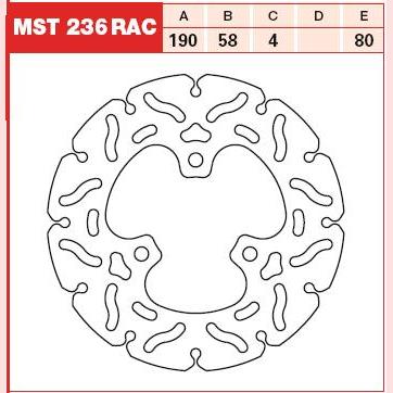 TRW MOTO MST236RAC Brake Disc