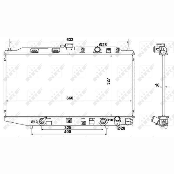 NRF NRF516728 Engine Radiator