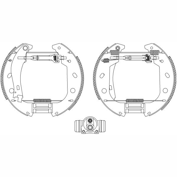 TEXTAR 84053102 Brake Shoe Set