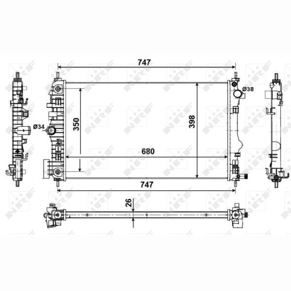 NRF NRF53775 Engine Radiator