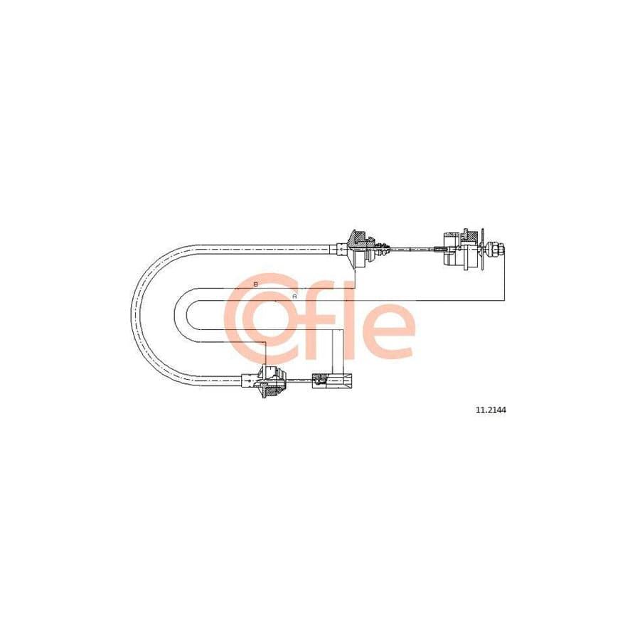 Cofle 92.11.2144 Clutch Cable for Citroen Zx