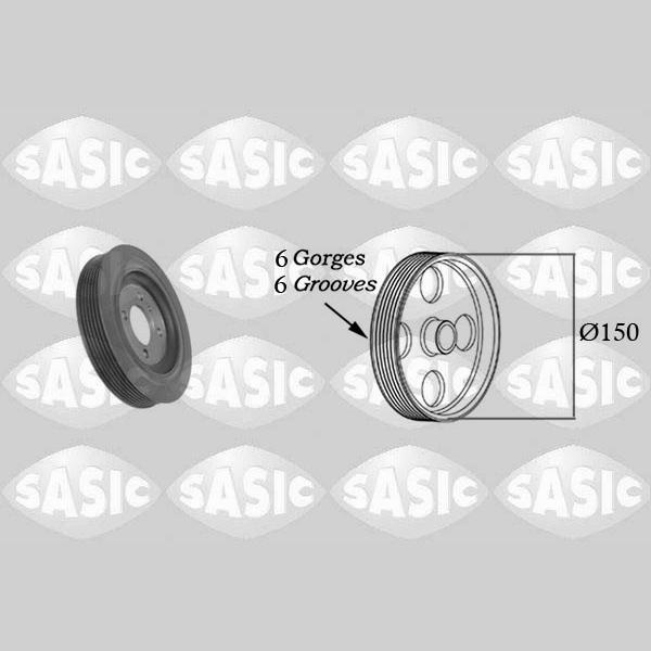 SASIC SAS2156081 Crankshaft Belt Pulley