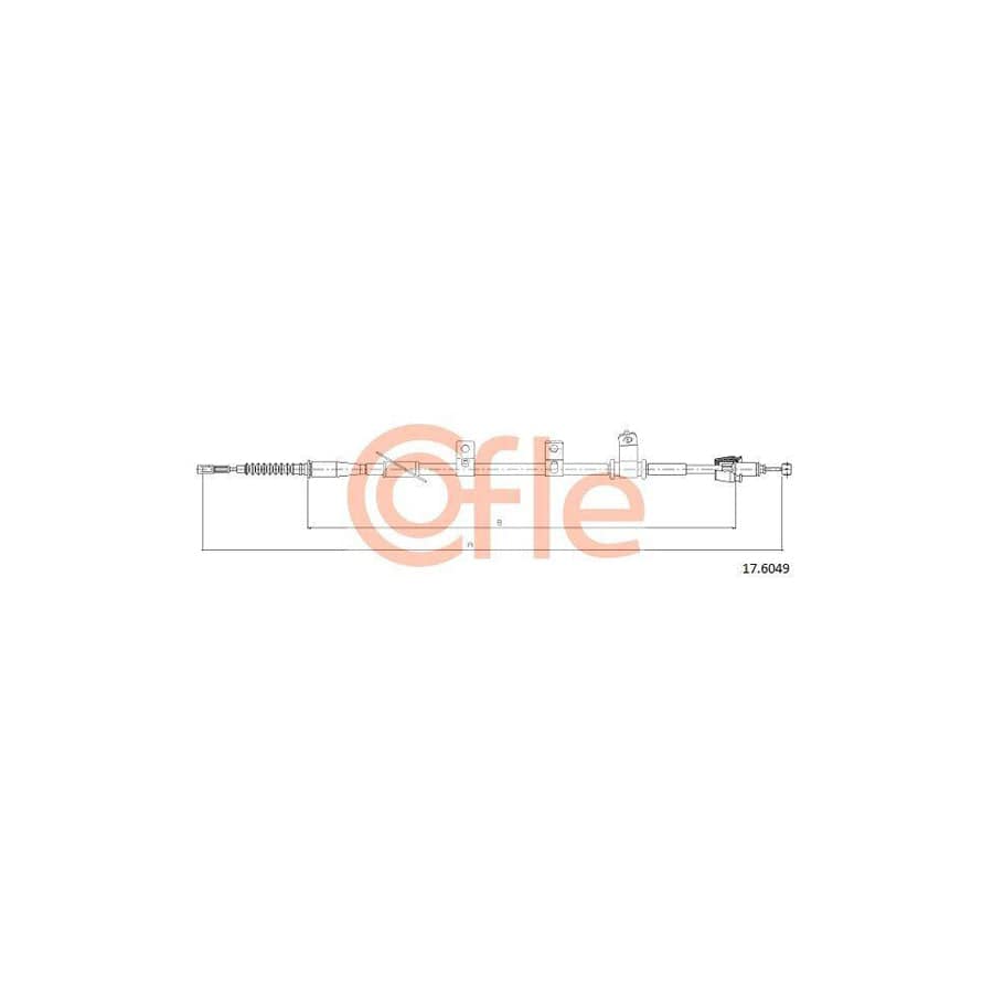 Cofle 17.6049 Hand Brake Cable