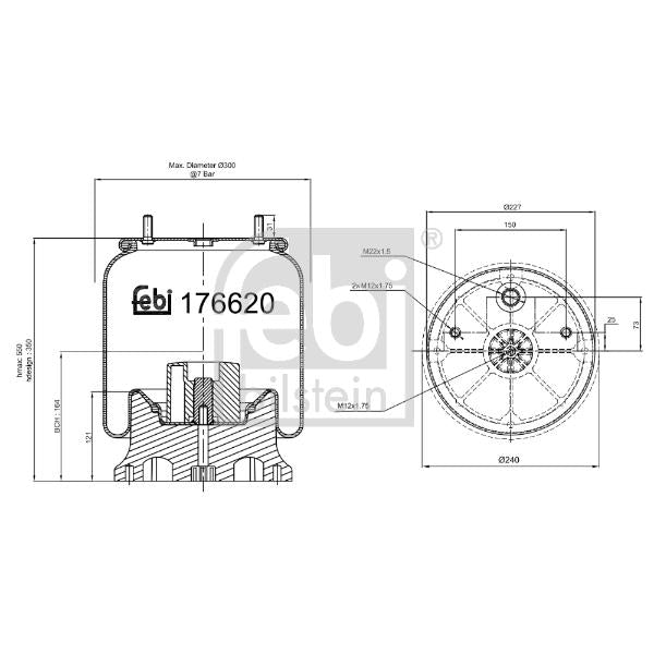 FEBI FE176620 Air Suspension Bellow
