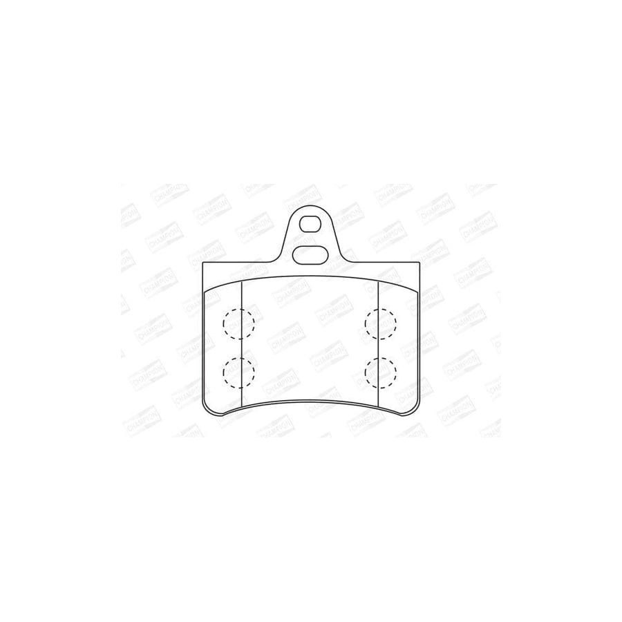 Champion 573028Ch Brake Pad Set for Citroen C5