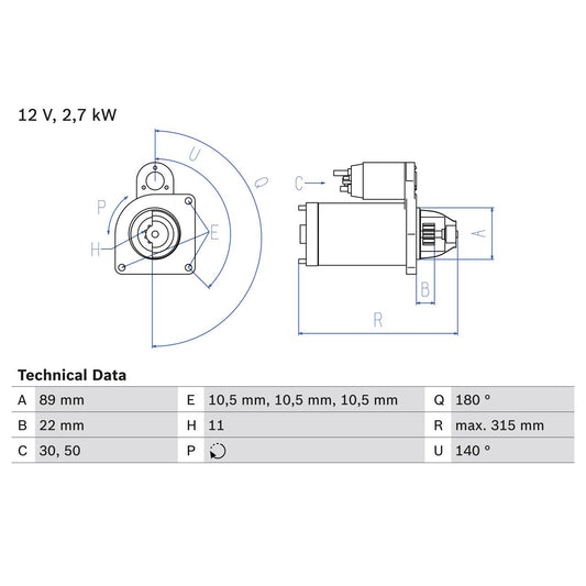 BOSCH 0986012680 Starter