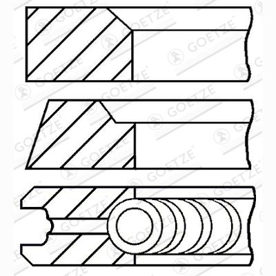 GOETZE 08-849007-00 Piston Ring Kit